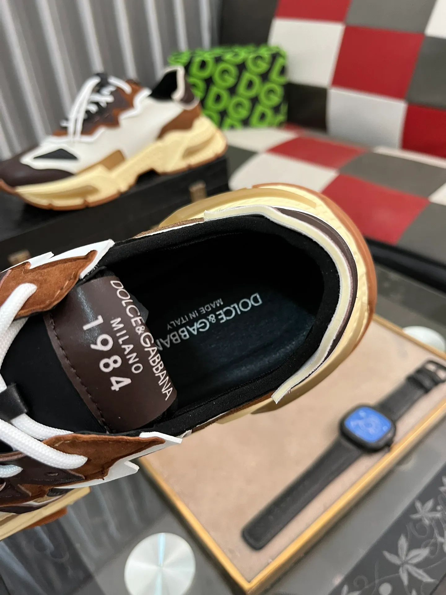 Men's shoes 💰480⌚️⌚️【DG～】Couple casual shoes 2024z cabinet simultaneous sale 🔶Size: 36-46#️⃣ 🔜The upper is made of cowhide stitching mesh➕mesh lining, comfortable and breathable, sole: original comfortable and wear-resistant outsole